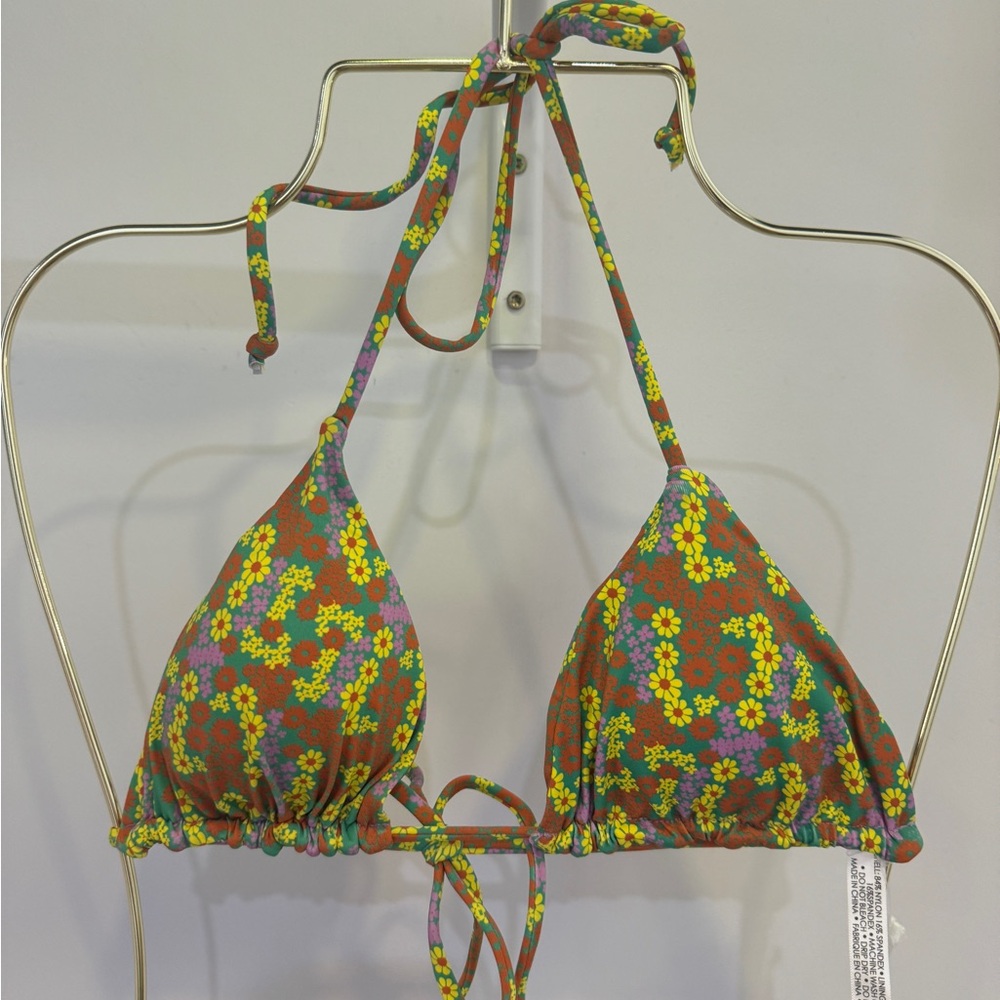 BDG Floral Bikini Top